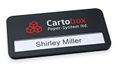 The new office "color-print" name tag from badgepoint&reg; is ideal for healthcare applications with its smag&reg; magnetic system.