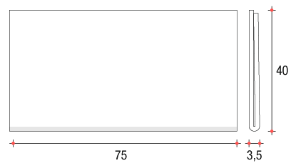 technische Zeichnung von plano 40