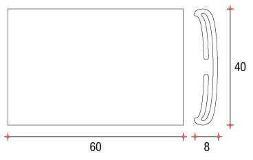 technische Zeichnung von profil 40 "compact"